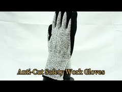 Cut Resistant Sandy Nitrile Coated Anti Slip Work Gloves For Construction Woerkers