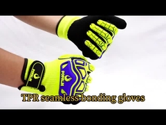 Anti Impact TPR Hand Protector Cut Resistant Anti-Slip Nitrile Coated Construction Gloves