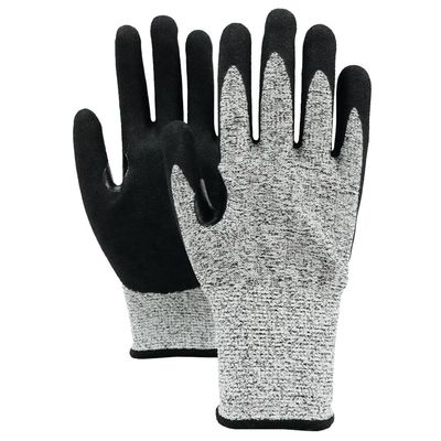 Snijbestendige zandnitrilhandschoenen 13 Guage Glasvezel aanraakscherm veiligheidshandschoenen