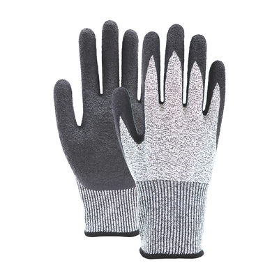 Werkhandschoenen met een latexcoating van 13 Gauge Anti Cut Anti Slip Blauwe latexcoated handschoenen