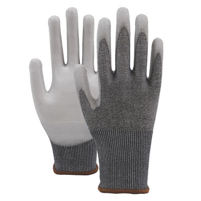 slijtvast PU-veiligheidshandschoenen Anti-slip 18 Gauge ANSI Cut Level 4 Handschoenen
