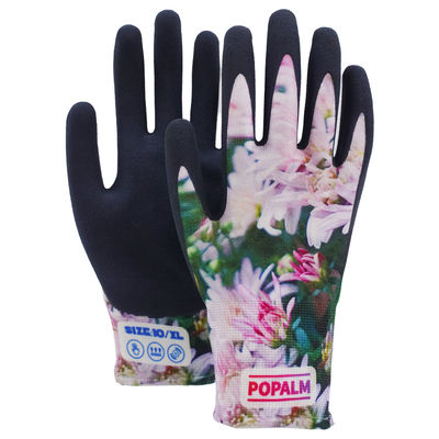 POPALM GripGuard Tuinhandschoenen Digitaal drukwerk op maat Latex beklede handschoenen Alle terreinwerk