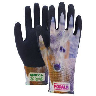 15 maat dames tuinhandschoenen dier afdruk latex palmboek duurzaam ademend werk