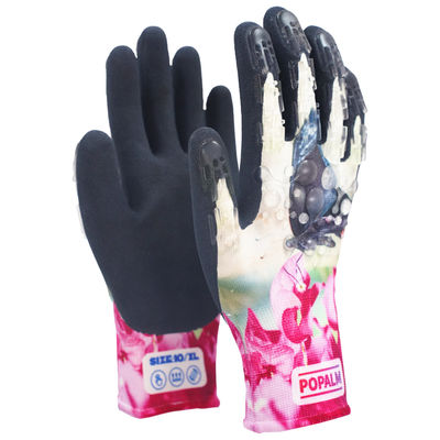 Vlinder Digitaal Print Tuinwerk handschoenen met TPR-inslagbescherming en kleurrijke digitale afdrukken