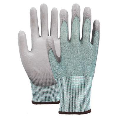 4X42E13 Gauge PU Palm Industriële handschoenen Polyester Liner slijtagebestendige bouwhandschoenen
